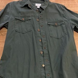 Green Button up
